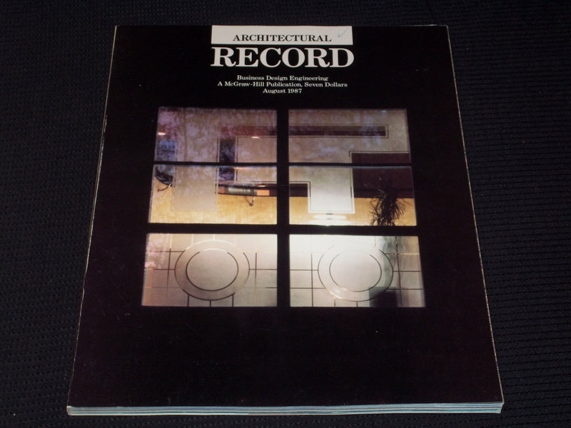 1987 AUGUST ARCHITECTURAL RECORD MAGAZINE - RECREATIONAL FACILITIES - E 2923
