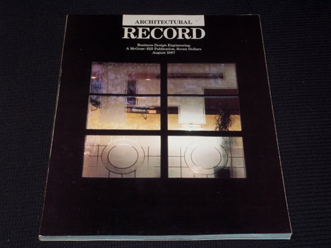 1987 AUGUST ARCHITECTURAL RECORD MAGAZINE - RECREATIONAL FACILITIES - E 2923