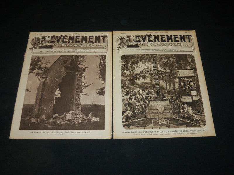 1915-1918 L'EVENEMENT ILLUSTRE WWI FRENCH MAGAZINE LOT OF 38 ISSUES - O 2753