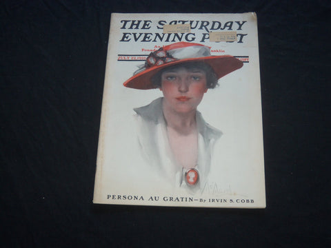 1916 JULY 22 THE SATURDAY EVENING POST MAGAZINE - NEYSA MCMEIN COVER - SP 737