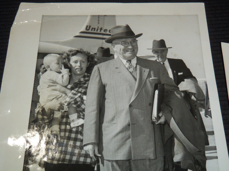 1950'S HARRY S. TRUMAN ORIGINAL PRESS PHOTOS LOT OF 2 - 8x10 - #43