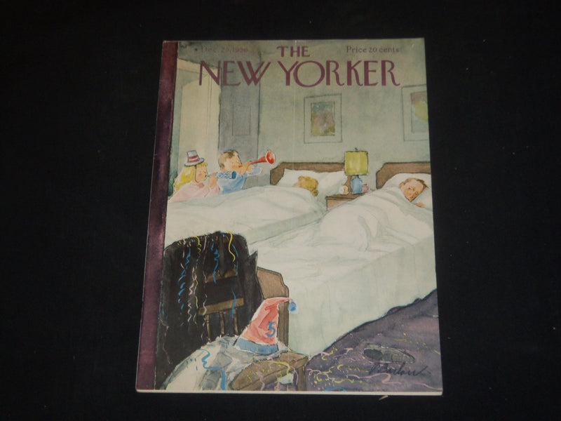 1956 DECEMBER 29 THE NEW YORKER MAGAZINE - ILLUSTRATED COVER - NY 597
