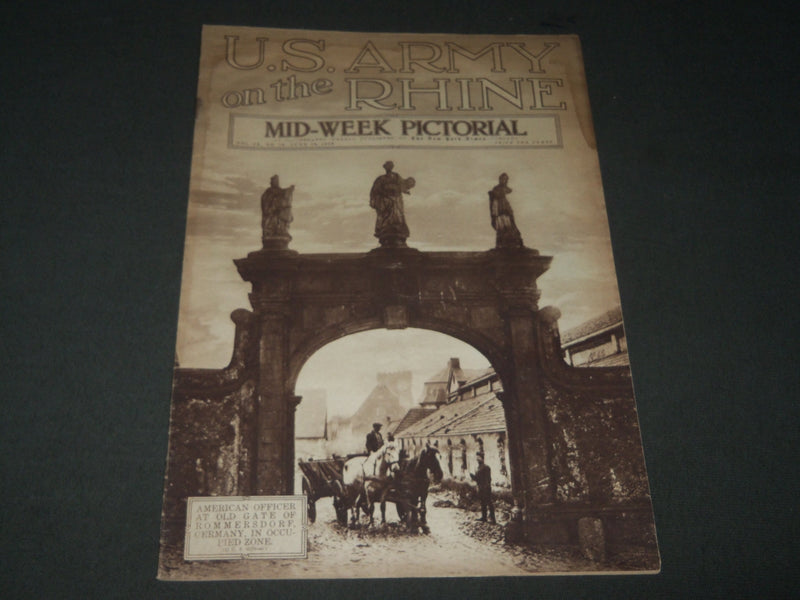 1919 JUNE 19 MID-WEEK PICTORIAL MAGAZINE SECTION - U. S. ARMY ON RHINE - NP 2856