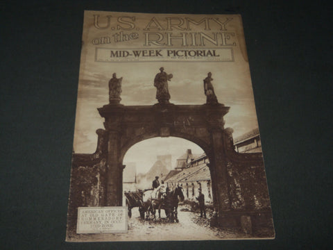 1919 JUNE 19 MID-WEEK PICTORIAL MAGAZINE SECTION - U. S. ARMY ON RHINE - NP 2856