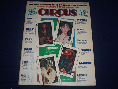 1976 MARCH 2 CIRCUS MAGAZINE - BRUCE SPRINGSTEEN - PATTI SMITH - PHOTOS - J 1020