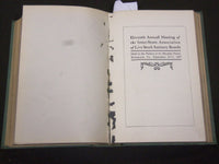 1906-1910 UNITED STATES LIVE STOCK SANITARY ASSOCIATION REPORTS VOLUME - KD 80N