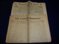 1934 HUNTERDON COUNTY DEMOCRAT LINDBERGH HAUPTMANN NEWSPAPER LOT OF 6 - O 129