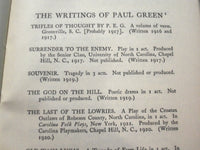 1928 PAUL GREEN BOOK BY BARRETT H. CLARK - NEW YORK - KD 2249