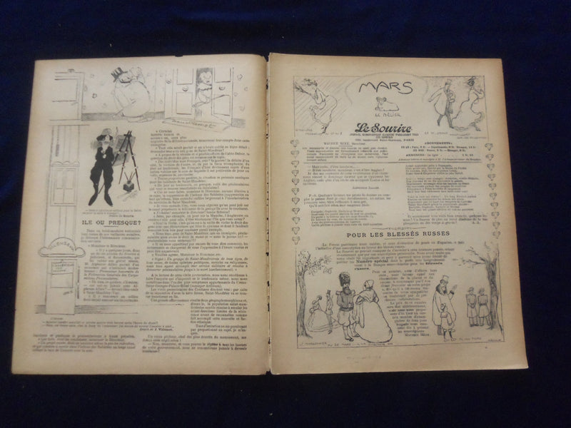 1904 MARCH 5 LE SOURIRE MAGAZINE - ILLUSTRATED COMEDY - FRENCH TEXT - SP 4866F