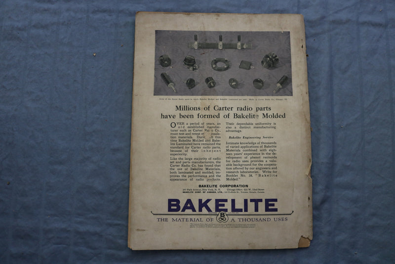 1928 SEP RADIO ENGINEERING MAGAZINE - BEAT-NOTE METHOD COVER - ST 1767D