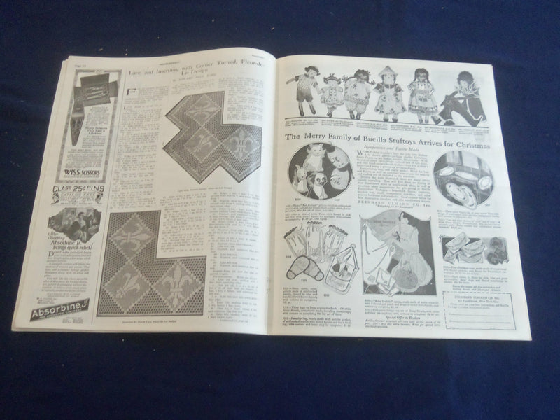 1924 NOVEMBER NEEDLECRAFT MAGAZINE - BEAUTIFUL COVER & PATTERNS - ST 200D
