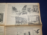 1944 JUNE 13 NEW YORK TIMES -AMERICANS WIN CARENTAN, A KEY TO CHERBOURG- NP 6566