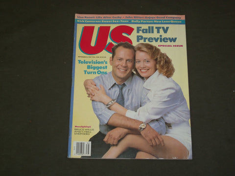 1987 SEPTEMBER 21 US MAGAZINE - BRUCE WILLIS & CYBILL SHEPHERD COVER - B 3885