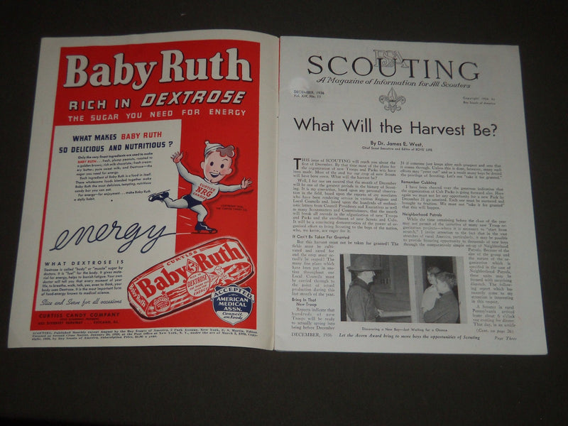 1936-1959 SCOUTING MAGAZINE LOT OF 6 DIFFERENT ISSUES - O 2515H