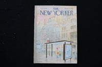 1976 JUNE 7 THE NEW YORKER MAGAZINE - A BUS STOP SHELTER COVER - E 10493