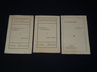 1900'S FAY HOUSE PLAY PROGRAMS LOT OF 3 ISSUES - CAMBRIDGE - K 2083