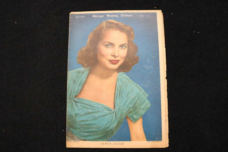 1951 AUGUST 12 CHICAGO SUNDAY TRIBUNE MAGAZINE - JANET LEIGH COVER - E 26264