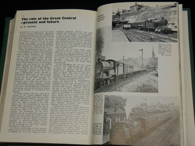 1960 TRAINS ILLUSTRATED MAGAZINE BOUND VOLUME - PUB. IN THE U. K. - KD 6336