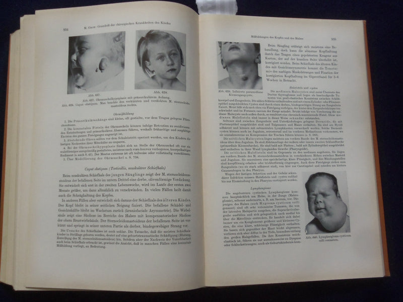 1961 LEHRBUCH DER PADIATRIE HARDCOVER BOOK - GERMAN TEXT - KD 8990