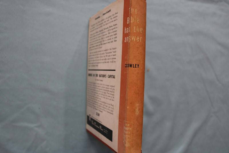 1948 THE BIBLE HAS THE ANSWER! HARDCOVER BOOK BY DALE CROWLEY - KD 9644