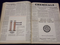 1932 JAN-DEC CHEMICALS MAGAZINE BOUND VOLUME PRICE TRENDS IMPORTS ADS - KD 662
