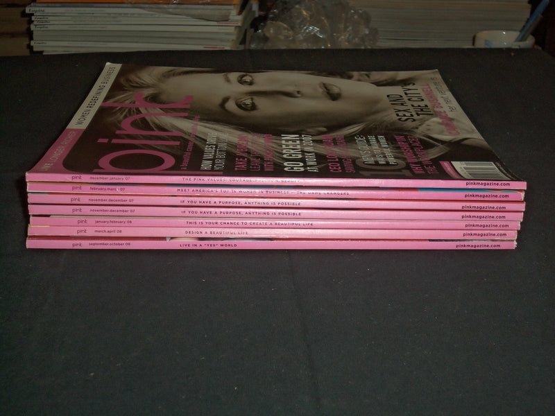 2006-2008 PINK MAGAZINE - LOT OF 7 - GREAT COVERS - TYRA BANKS - O 3160