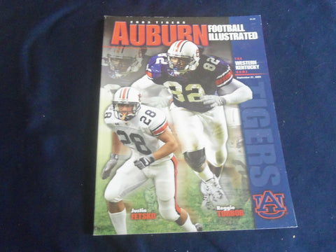 2003 SEP 27 FOOTBALL PROGRAM - AUBURN UNIV VS WESTERN KENTUCKY UNIV - SP 1213S