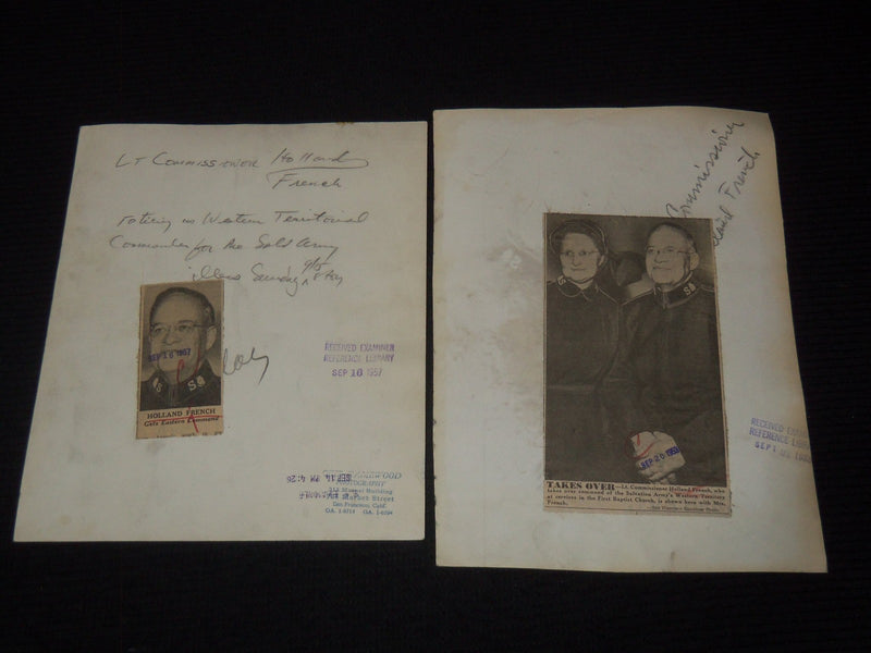 1950'S LT. COMMISSIONER HOLLAND FRENCH PRESS PHOTOS LOT OF 2 - #68