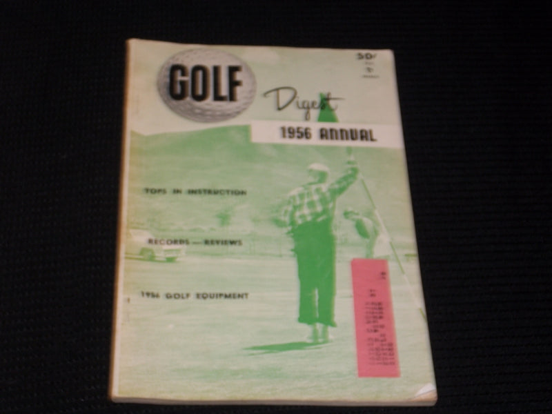 1956 MARCH GOLF DIGEST MAGAZINE - 1956 ANNUAL ISSUE FRONT COVER - E 5492