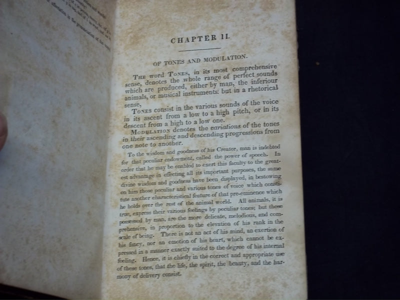 1834 ESSAY ON ELOCUTION BOOK BY SAMUEL KIRKHAM - KD 2757K