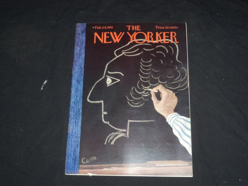 1951 FEBRUARY 24 THE NEW YORKER MAGAZINE - ILLUSTRATED COVER - NY 404