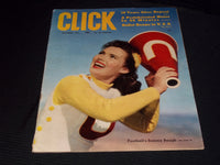 1943 DECEMBER CLICK MAGAZINE - FOOTBALL'S SAMMY BAUGH-NICE FRONT COVER - E 20050