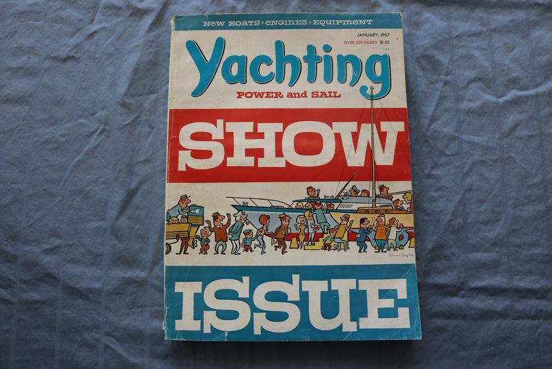 1967 JANUARY YACHTING MAGAZINE - SHOW ISSUE COVER - E 9483