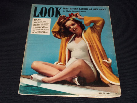 1940 JULY 30 LOOK MAGAZINE - MARJORIE DEANNE FRONT COVER - E 20288