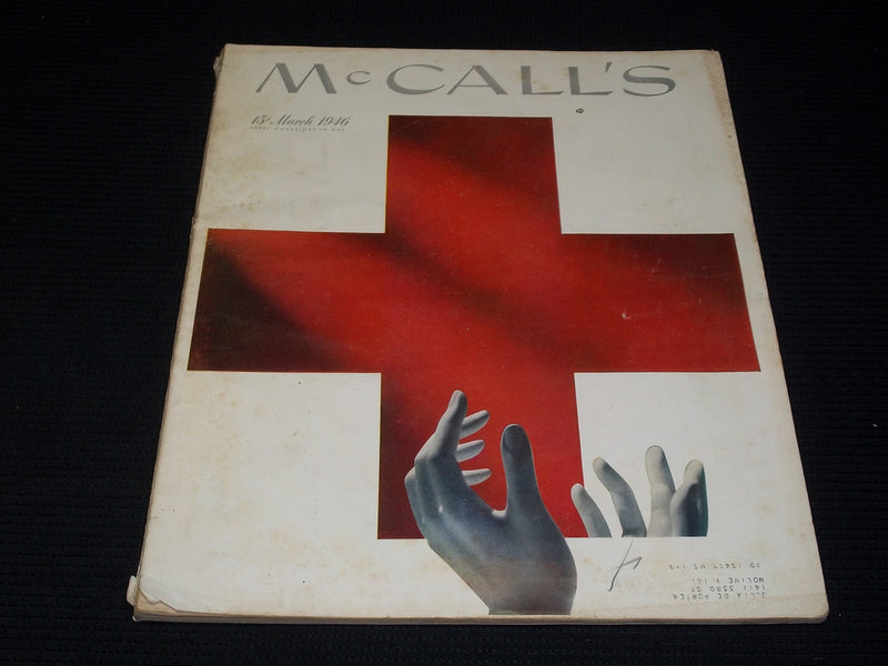 1946 MARCH MCCALL'S MAGAZINE - NICE COLOR COVERS & ADS - E 1080