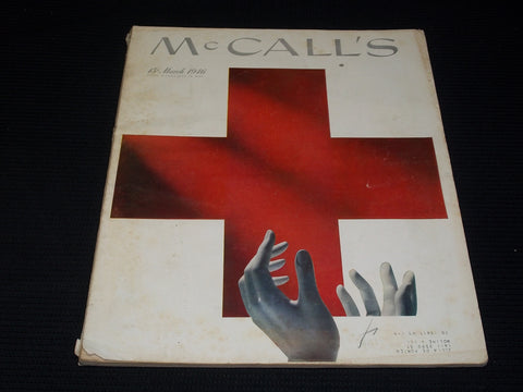1946 MARCH MCCALL'S MAGAZINE - NICE COLOR COVERS & ADS - E 1080