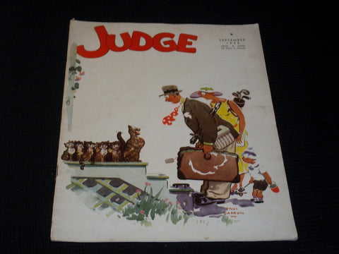1935 SEPTEMBER JUDGE MAGAZINE - NICE ILLUSTRATED FRONT COVER - E 4737