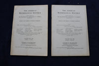1922 THE AMERICAN MATHEMATICAL MONTHLY MAGAZINE - LOT OF 10 - O 3388
