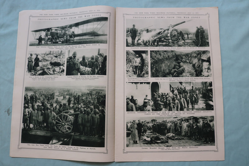 1915 JULY 15 NEW YORK TIMES MID-WEEK PICTORIAL -GIRL AT RESTORED ALSACE- NP 9145