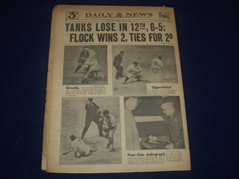 1945 JULY 23 NEW YORK DAILY NEWS - 3RD FLEET HIT 416 JAP SHIPS - NP 1744