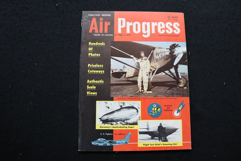 1956/1957 AIR PROGRESS MAGAZINE - JAMES STEWART COVER - SP 4180D