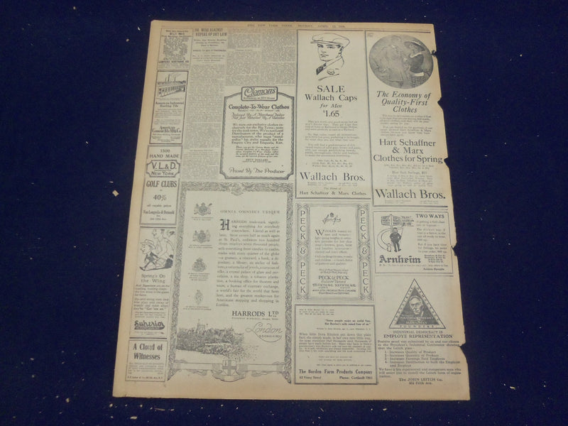 1920 APRIL 12 NEW YORK TIMES - PENNSYLVANIA ELECTRIC CREWS QUIT - NT 8288