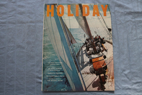 1957 AUGUST HOLIDAY MAGAZINE - THE REAL MICHIGAN - MARTHA'S VINEYARD - SP 4786Q