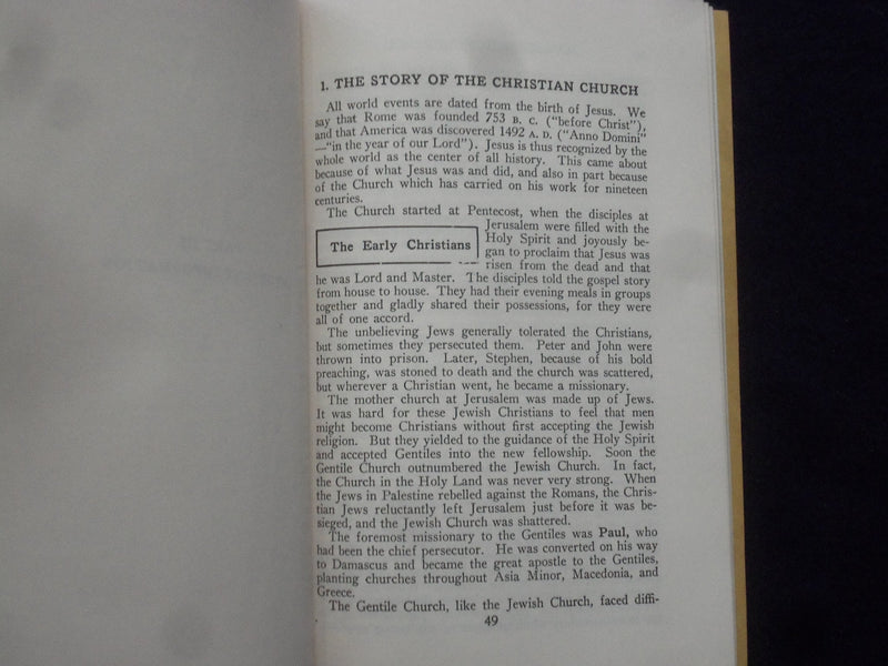1940 MEMBERSHIP MANUAL OF THE METHODIS CHURCH SOFTCOVER BOOK BY LESEMANN- J 9651