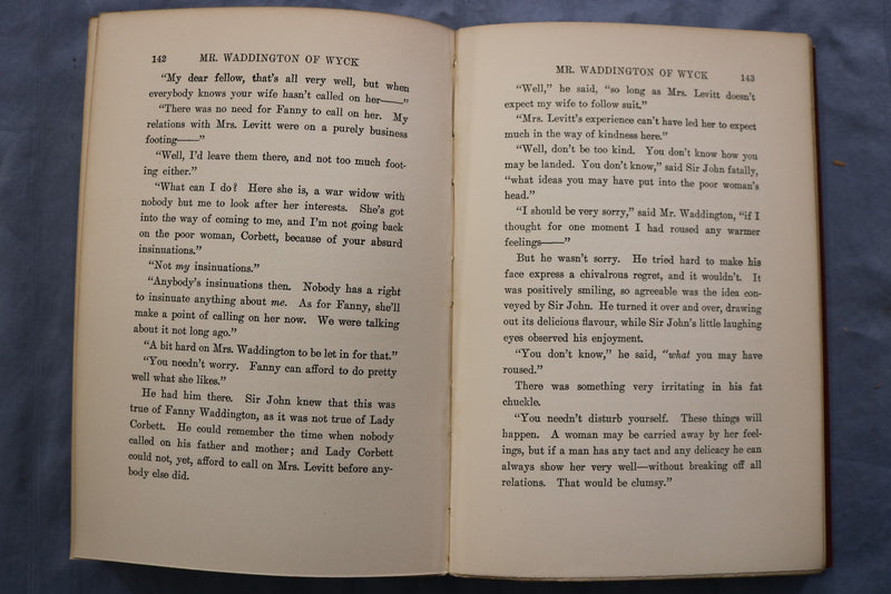 1921 MR. WADDINTON OF WYCK HARDCOVER BOOK BY MARY SINCLAIR - KD 9598
