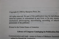 1998 COMMUNICATION & TRADE ESSAYS HONOR MEHEROO JUSSAWALLA HARDCOVER - KD 9766