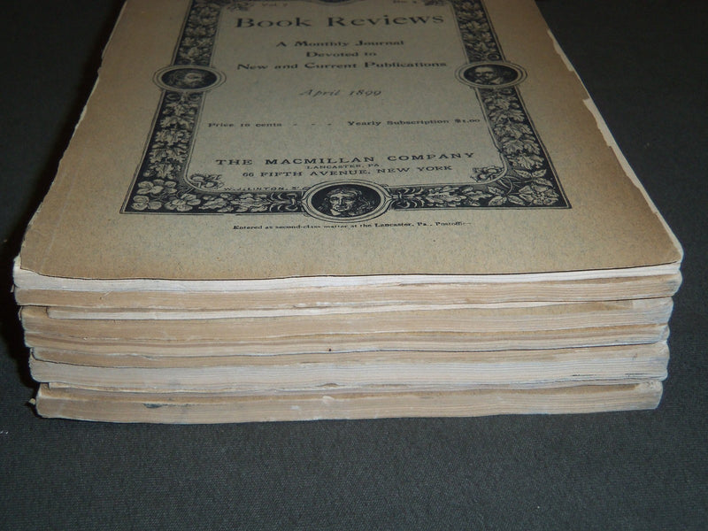 1894-1901 BOOK REVIEWS MAGAZINE LOT OF 9 ISSUES - WR 162
