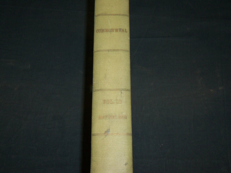 1930 MAY-OCTOBER THE COMMONWEALTH MAGAZINE BOUND VOLUME NO. 12 - R 384