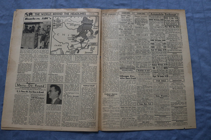 1940 JUNE 3 DAILY MIRROR NEWSPAPER - NAZIS BLAST 56 RESCUE VESSELS - NP 8674