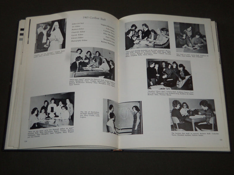 1963 CARILLON CALDWELL COLLEGE FOR WOMEN YEARBOOK - NEW JERSEY - PHOTOS- YB 1013